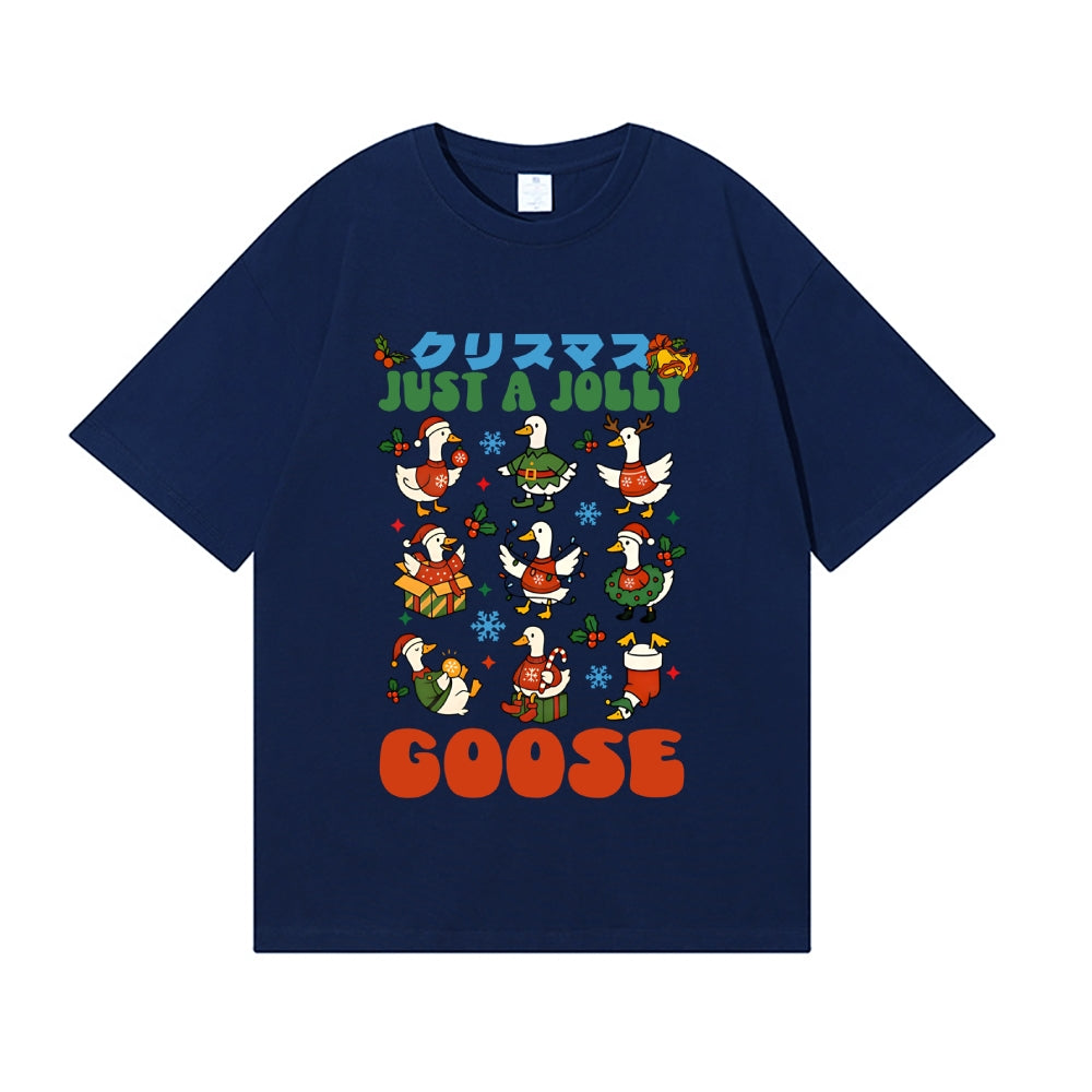 Just a Jolly Goose Christmas Japanese Style Classic Tee
