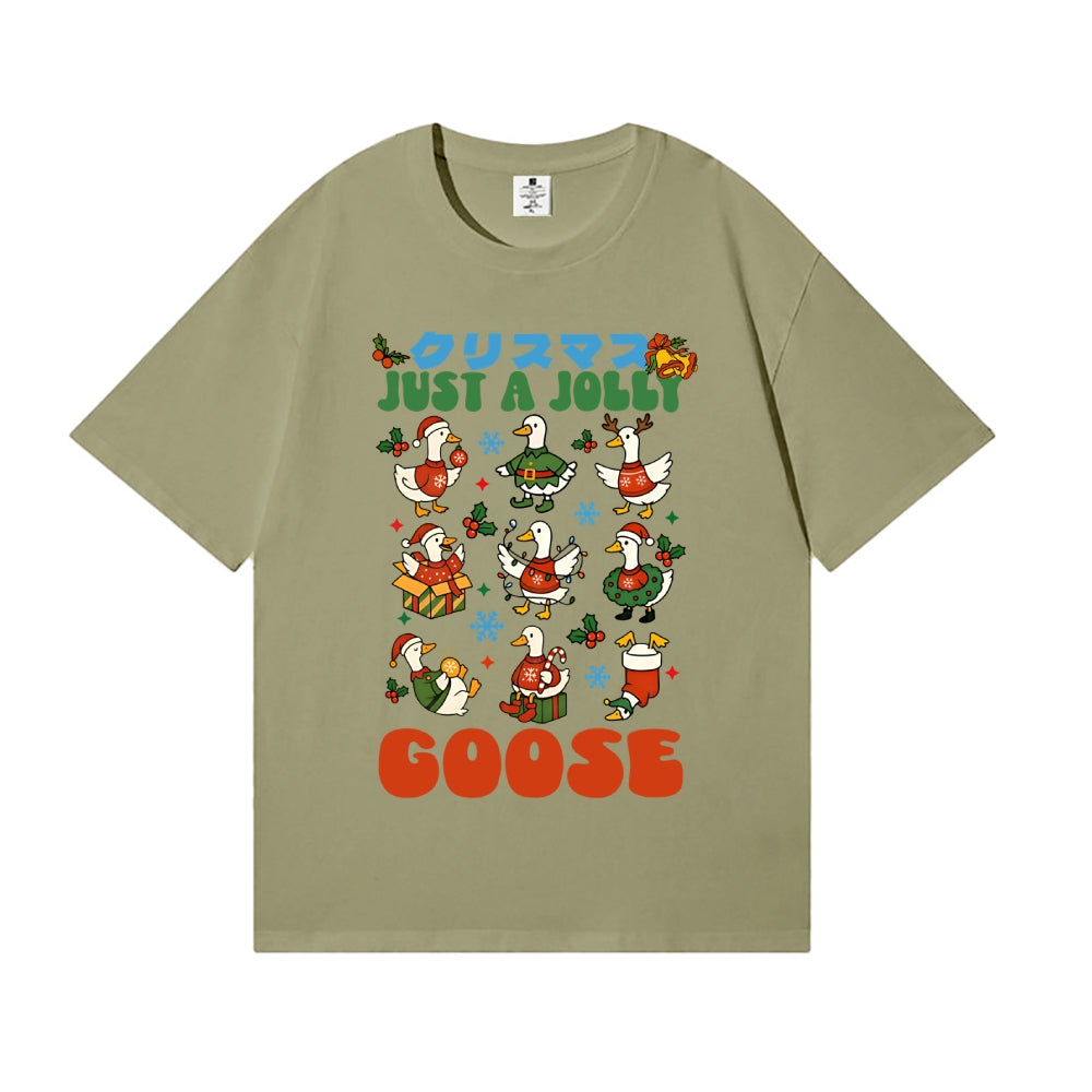 Just a Jolly Goose Christmas Japanese Style Classic Tee