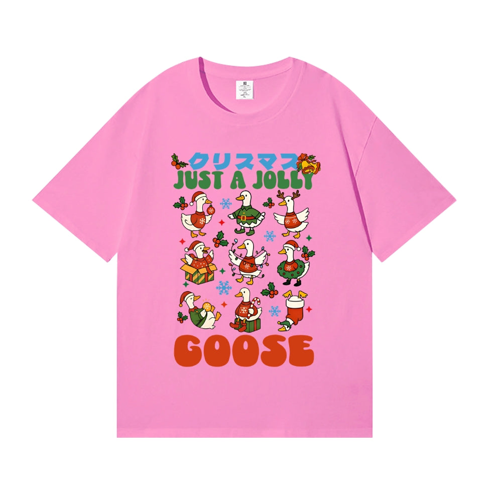 Just a Jolly Goose Christmas Japanese Style Classic Tee