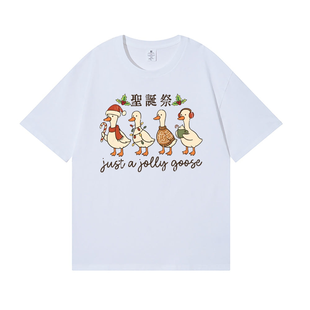 Just a Jolly Goose Christmas Japanese Style Classic Tee