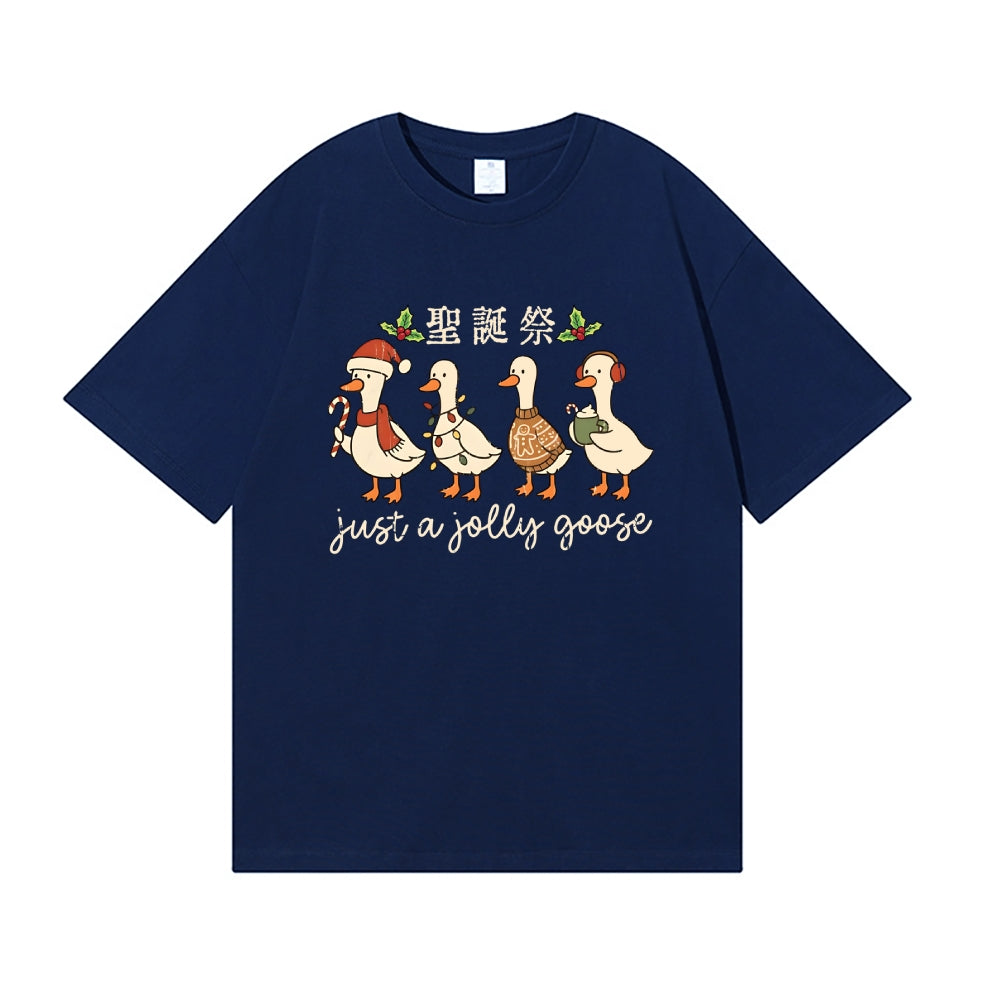 Just a Jolly Goose Christmas Japanese Style Classic Tee