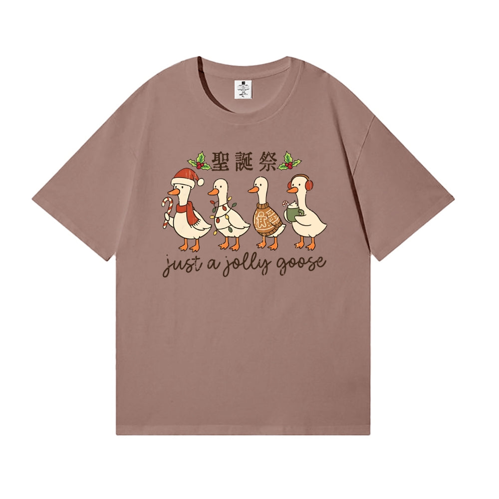 Just a Jolly Goose Christmas Japanese Style Classic Tee