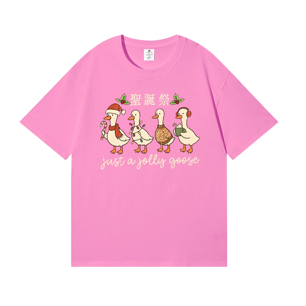Just a Jolly Goose Christmas Japanese Style Classic Tee