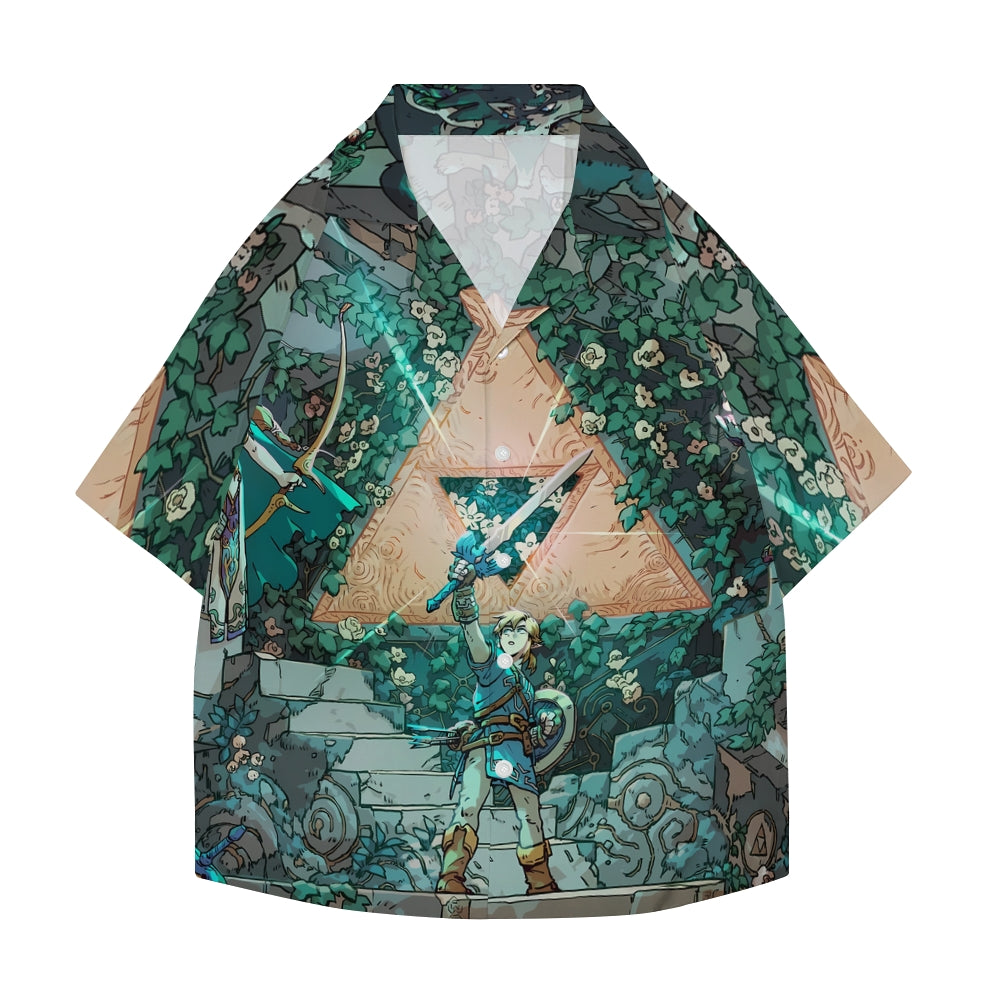 Zelda Japanese Style Camp Shirt