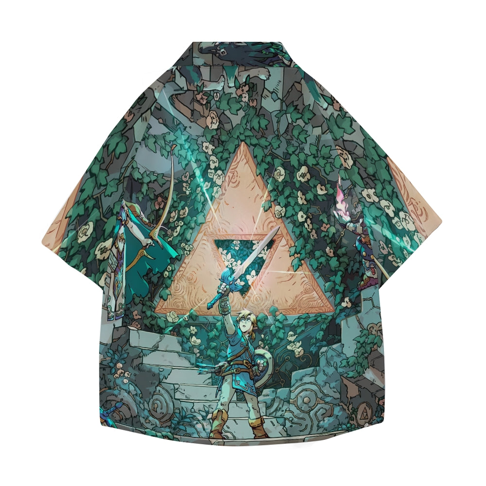 Zelda Japanese Style Camp Shirt