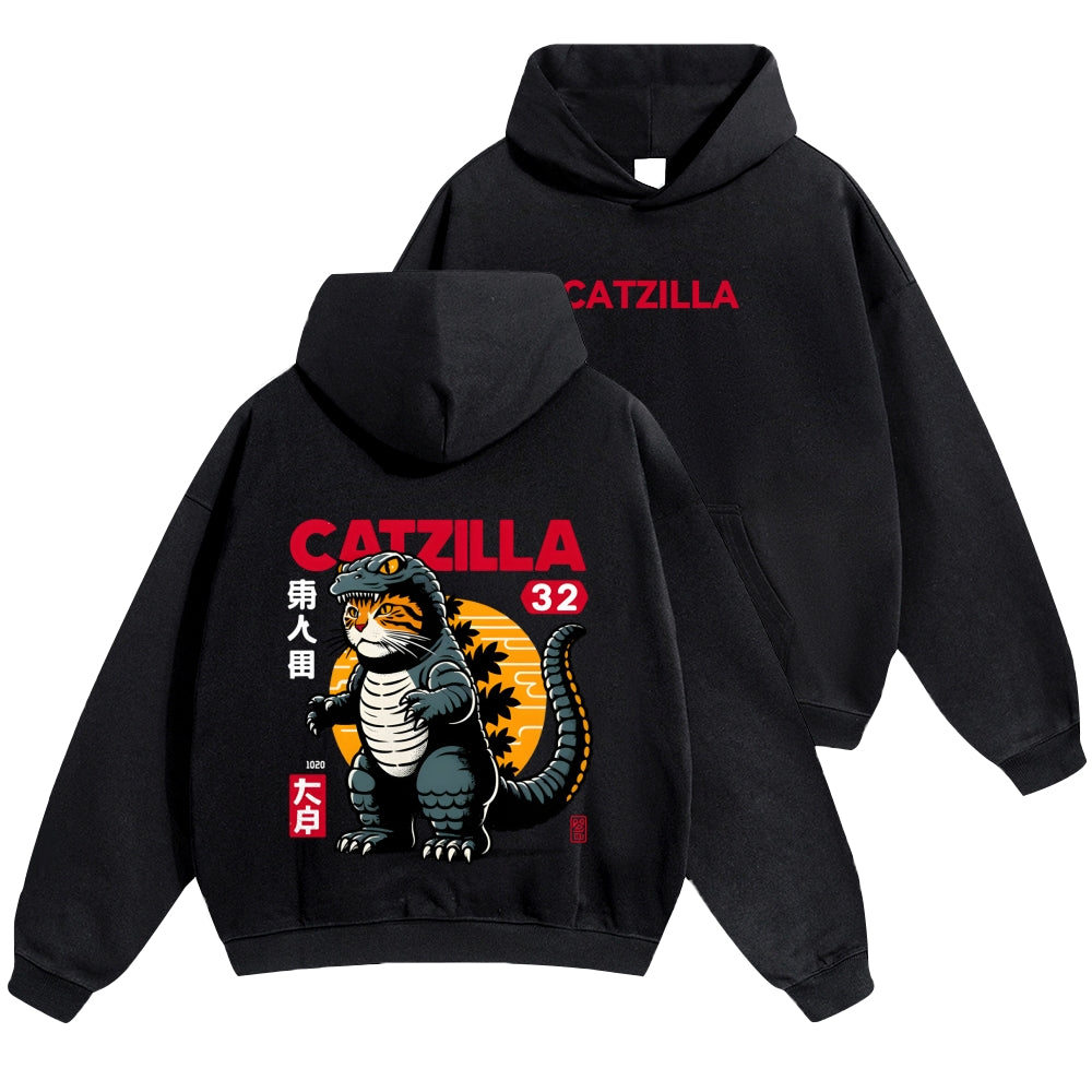 Catzilla Vintage Cotton Hoodie