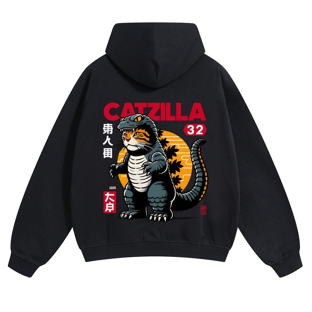 Catzilla Vintage Cotton Hoodie
