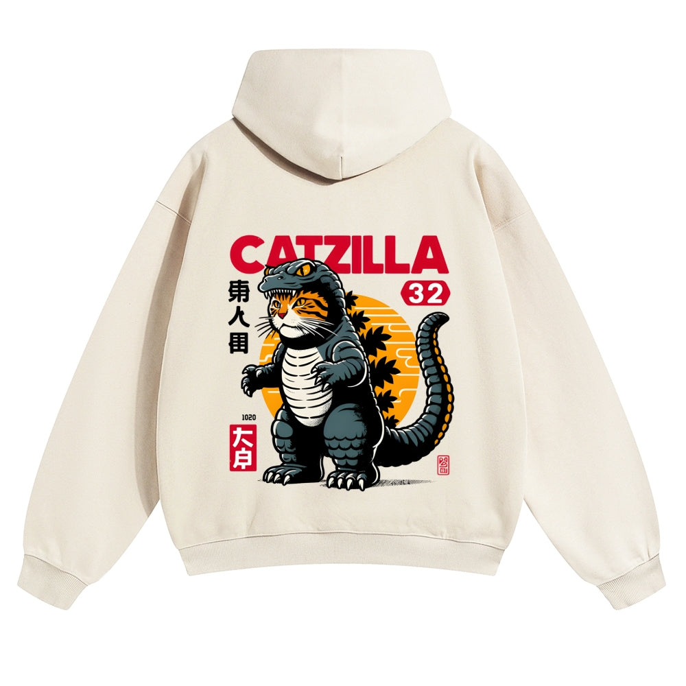 Catzilla Vintage Cotton Hoodie