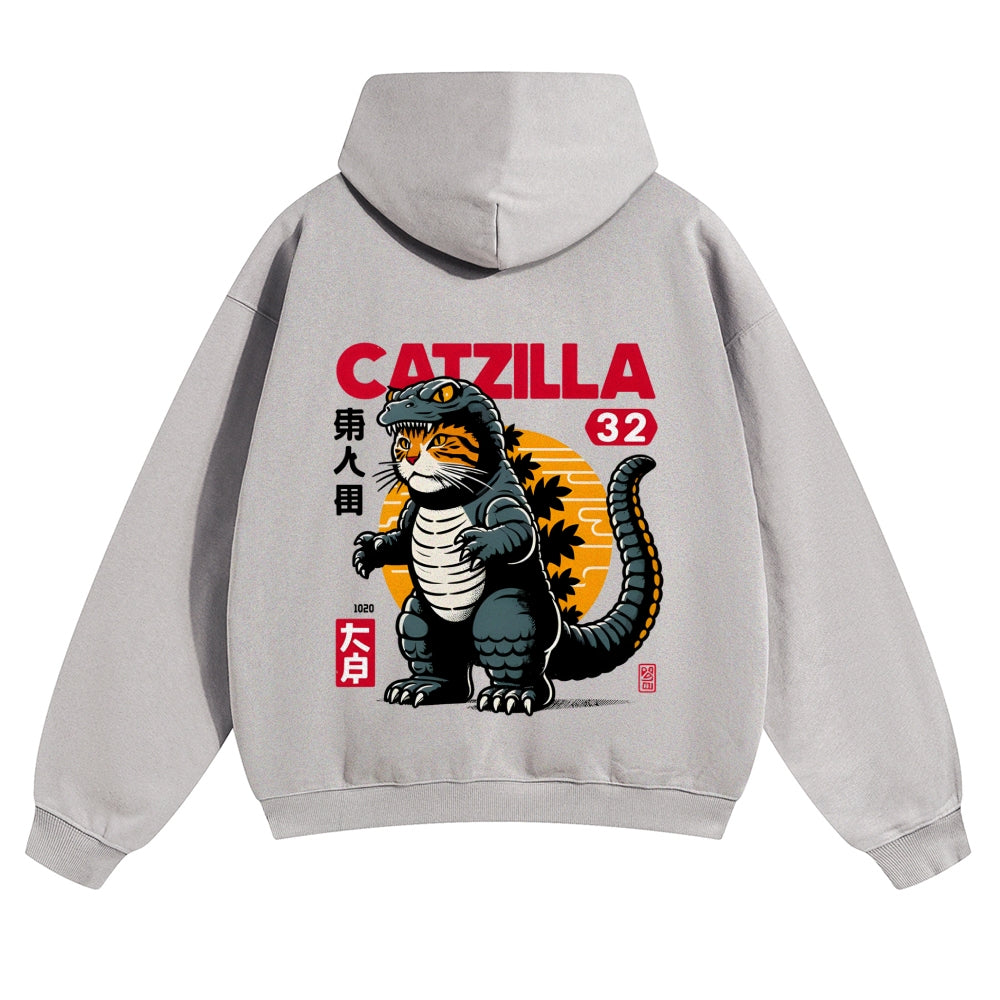 Catzilla Vintage Cotton Hoodie