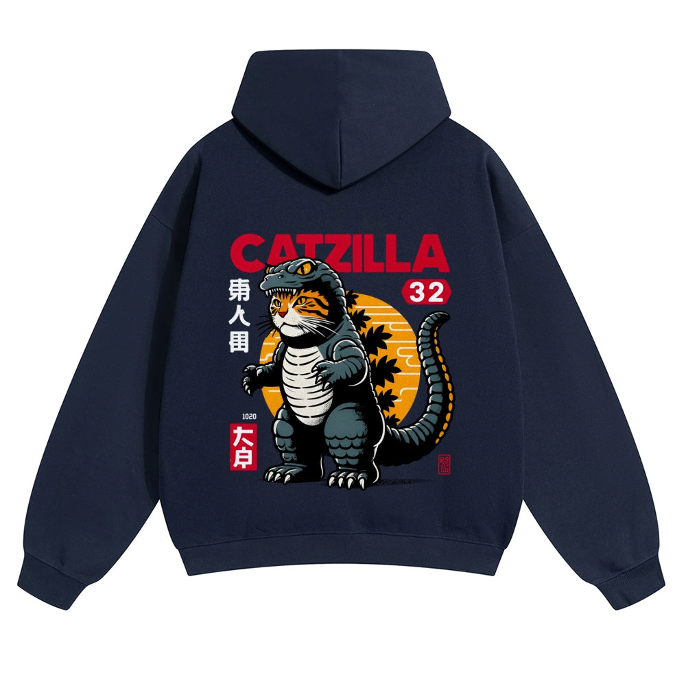 Catzilla Vintage Cotton Hoodie