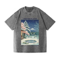 Christmas Japan Vintage Wash Japanese Design T-Shirt