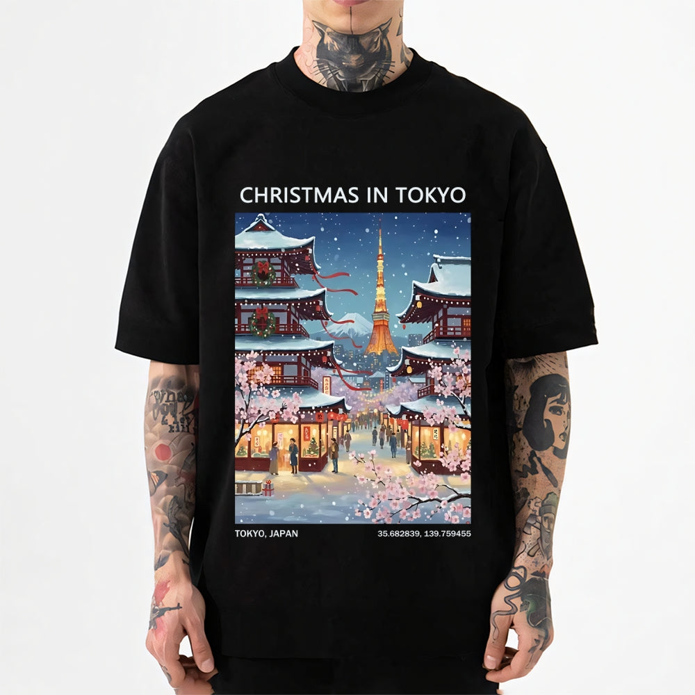 Christmas Japan Japanese Style Classic Tee