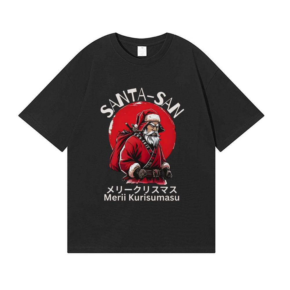Christmas Santa Claus Samurai Japanese Style Classic Tee