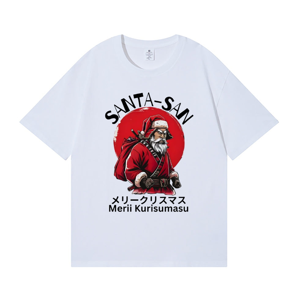 Christmas Santa Claus Samurai Japanese Style Classic Tee