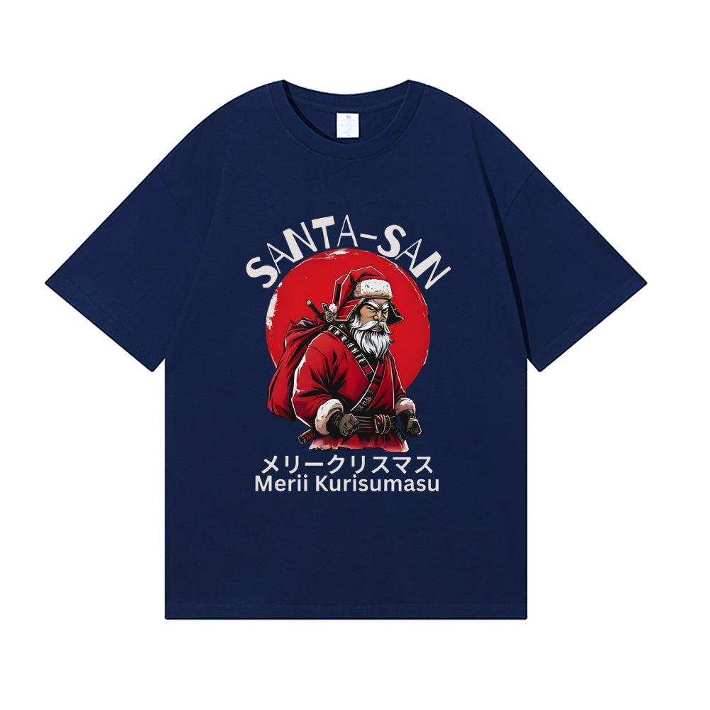 Christmas Santa Claus Samurai Japanese Style Classic Tee