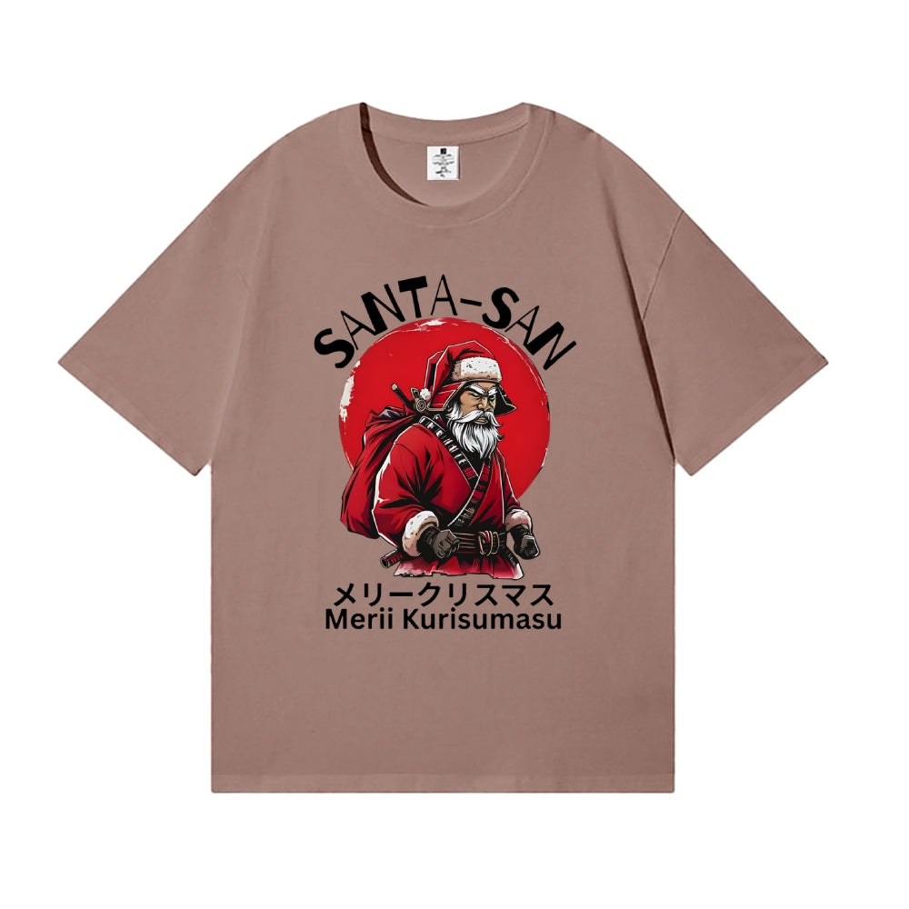 Christmas Santa Claus Samurai Japanese Style Classic Tee