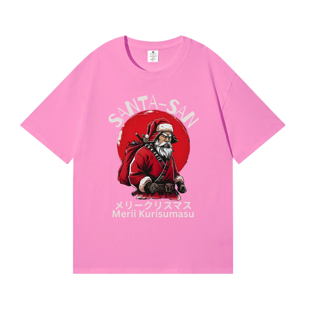 Christmas Santa Claus Samurai Japanese Style Classic Tee