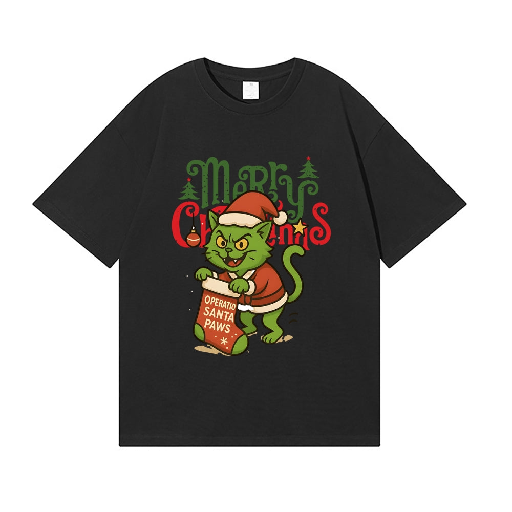 Christmas Cat Japanese Style Classic Tee