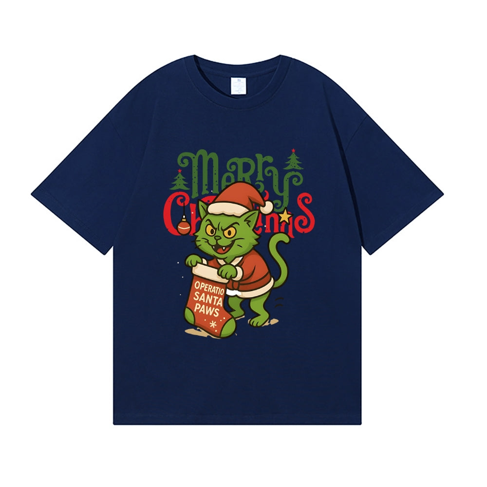 Christmas Cat Japanese Style Classic Tee