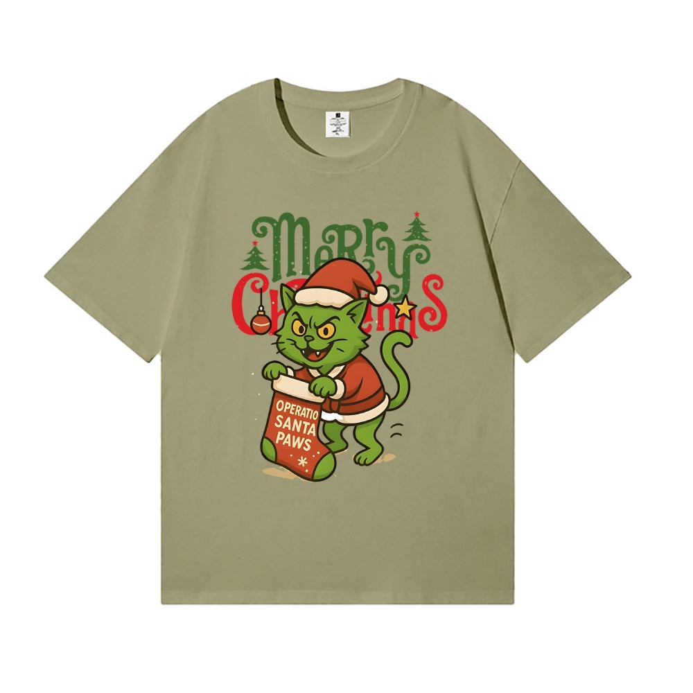 Christmas Cat Japanese Style Classic Tee