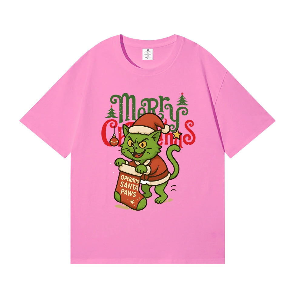Christmas Cat Japanese Style Classic Tee