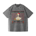 Christmas Goose Vintage Wash Japanese Design T-Shirt