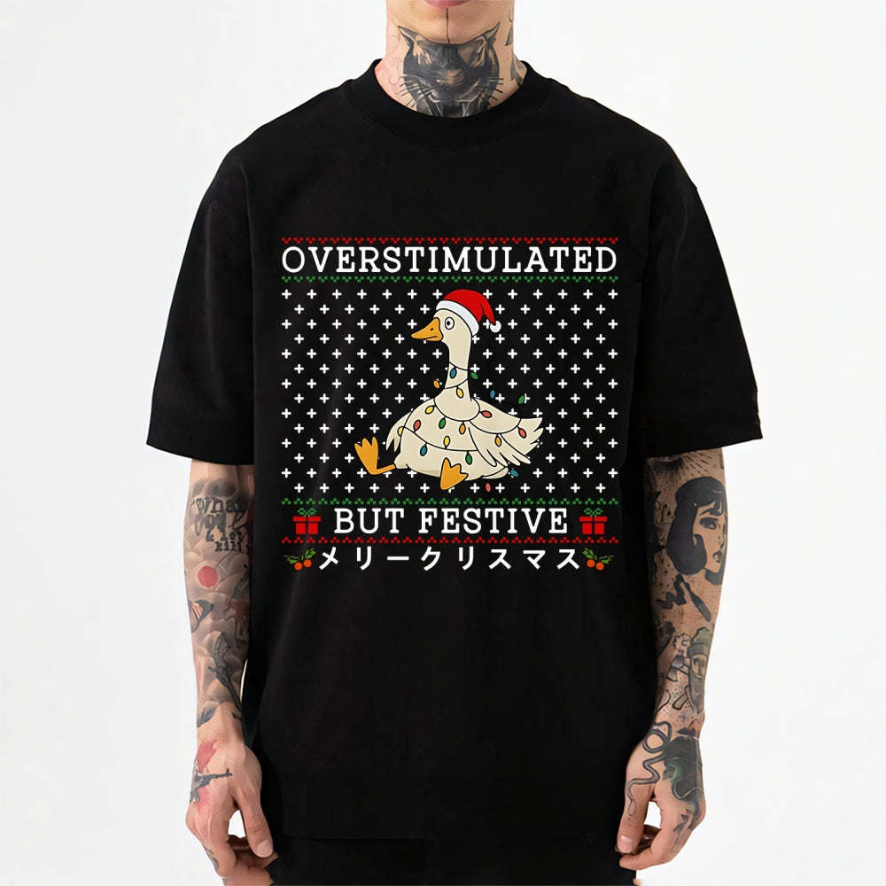 Christmas Goose Japanese Style Classic Tee