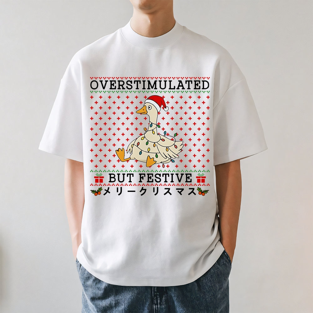 Christmas Goose Japanese Style Classic Tee