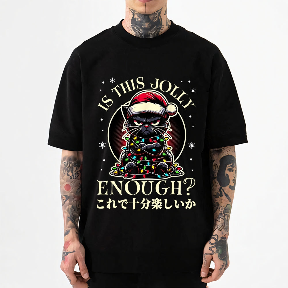 Christmas Cat Japanese Style Classic Tee