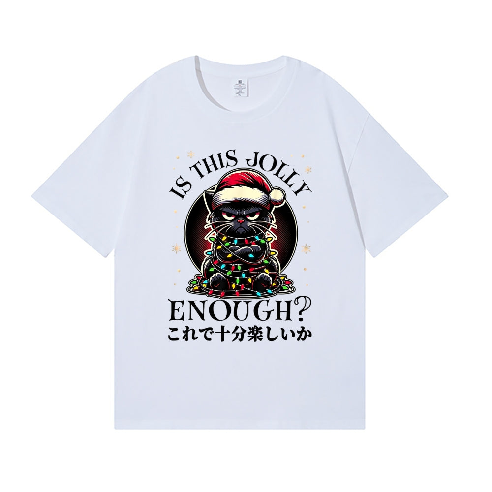 Christmas Cat Japanese Style Classic Tee