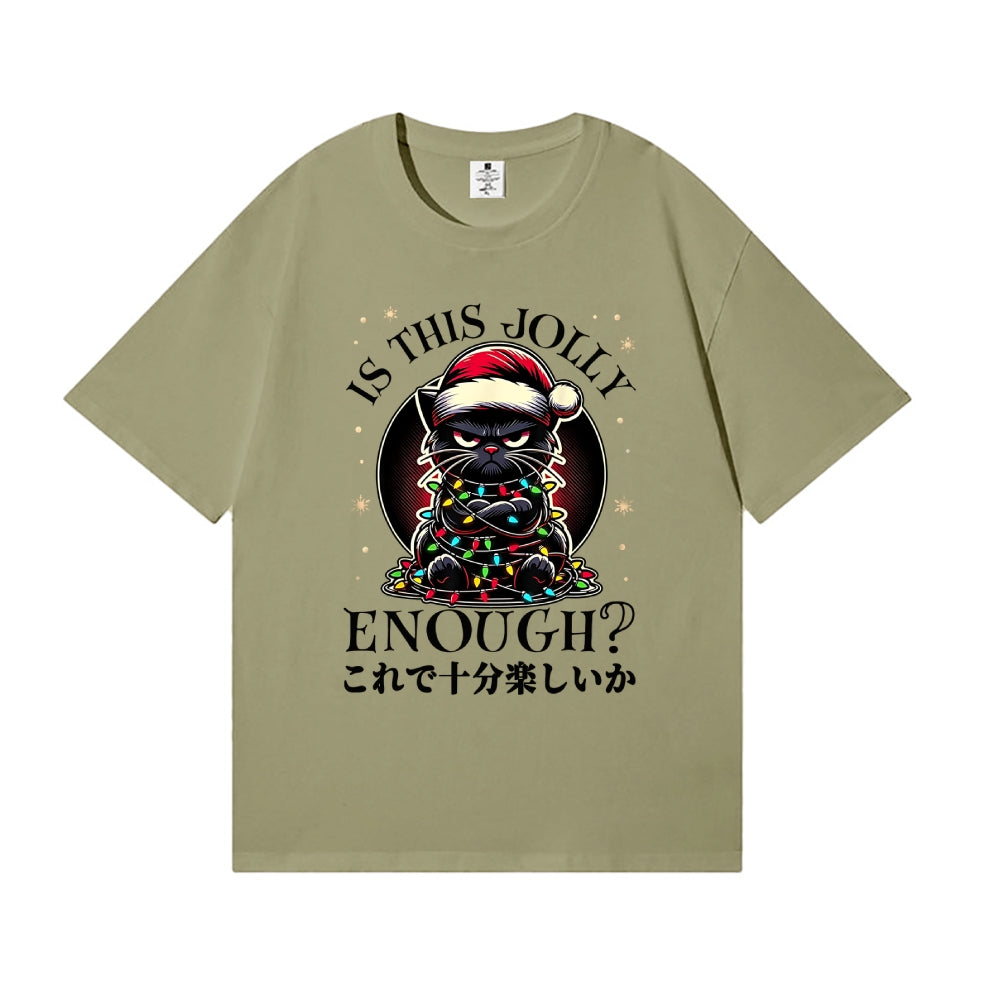 Christmas Cat Japanese Style Classic Tee