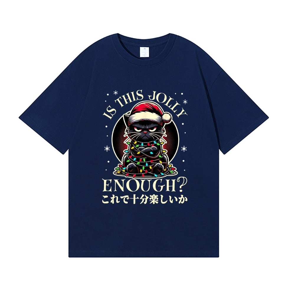Christmas Cat Japanese Style Classic Tee