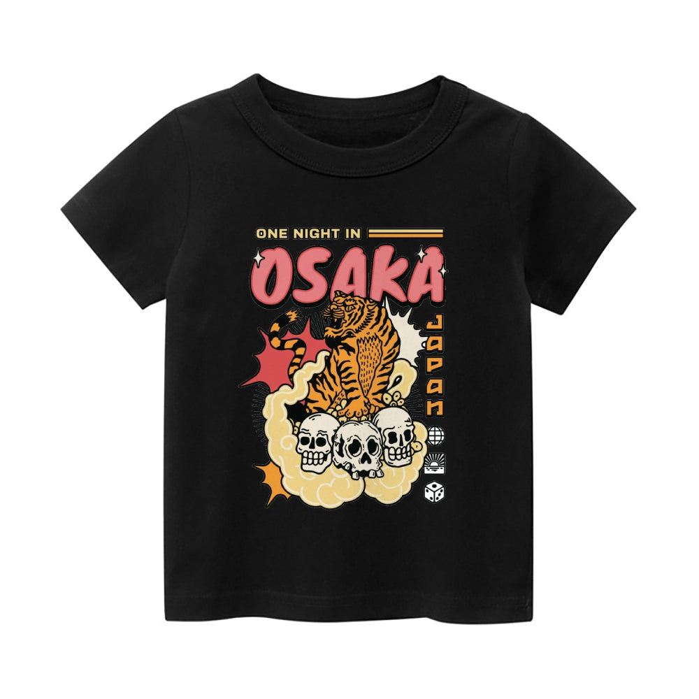 Osaka Tiger Vintage Kids Cotton T-shirt