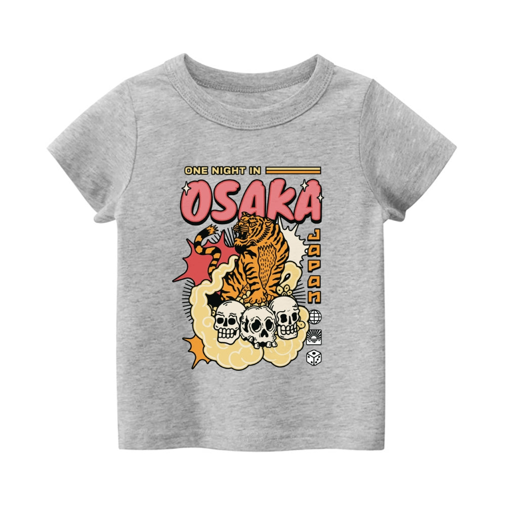 Osaka Tiger Vintage Kids Cotton T-shirt