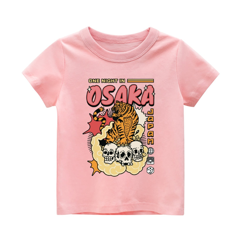 Osaka Tiger Vintage Kids Cotton T-shirt