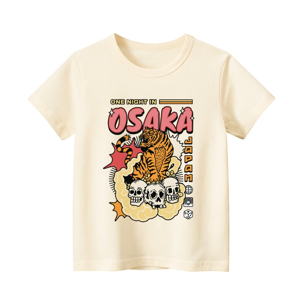 Osaka Tiger Vintage Kids Cotton T-shirt