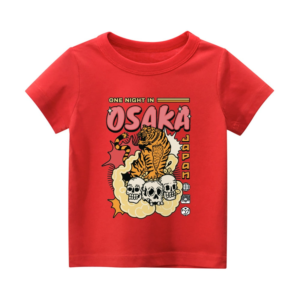 Osaka Tiger Vintage Kids Cotton T-shirt