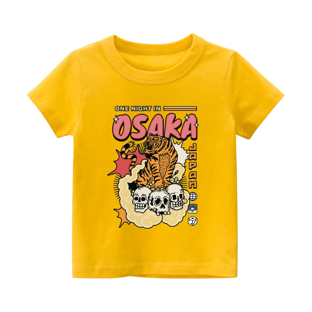 Osaka Tiger Vintage Kids Cotton T-shirt