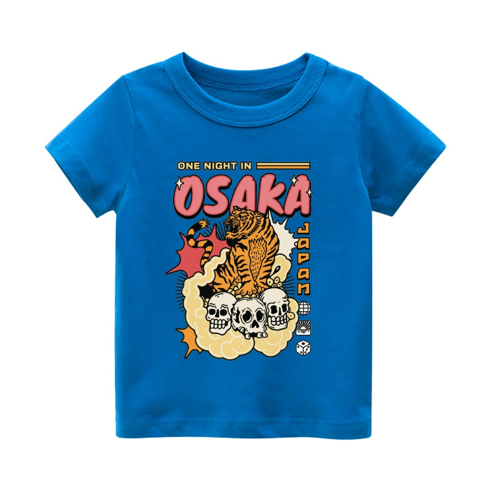 Osaka Tiger Vintage Kids Cotton T-shirt