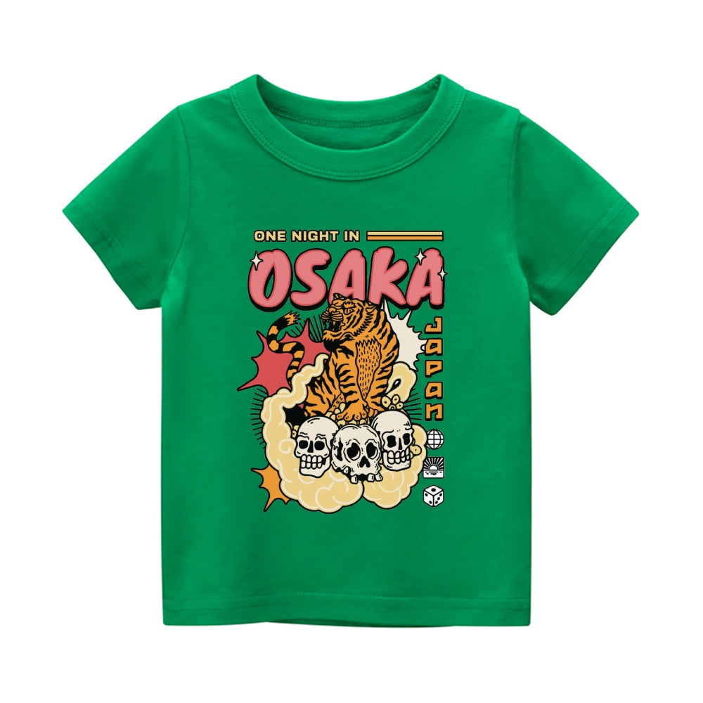 Osaka Tiger Vintage Kids Cotton T-shirt
