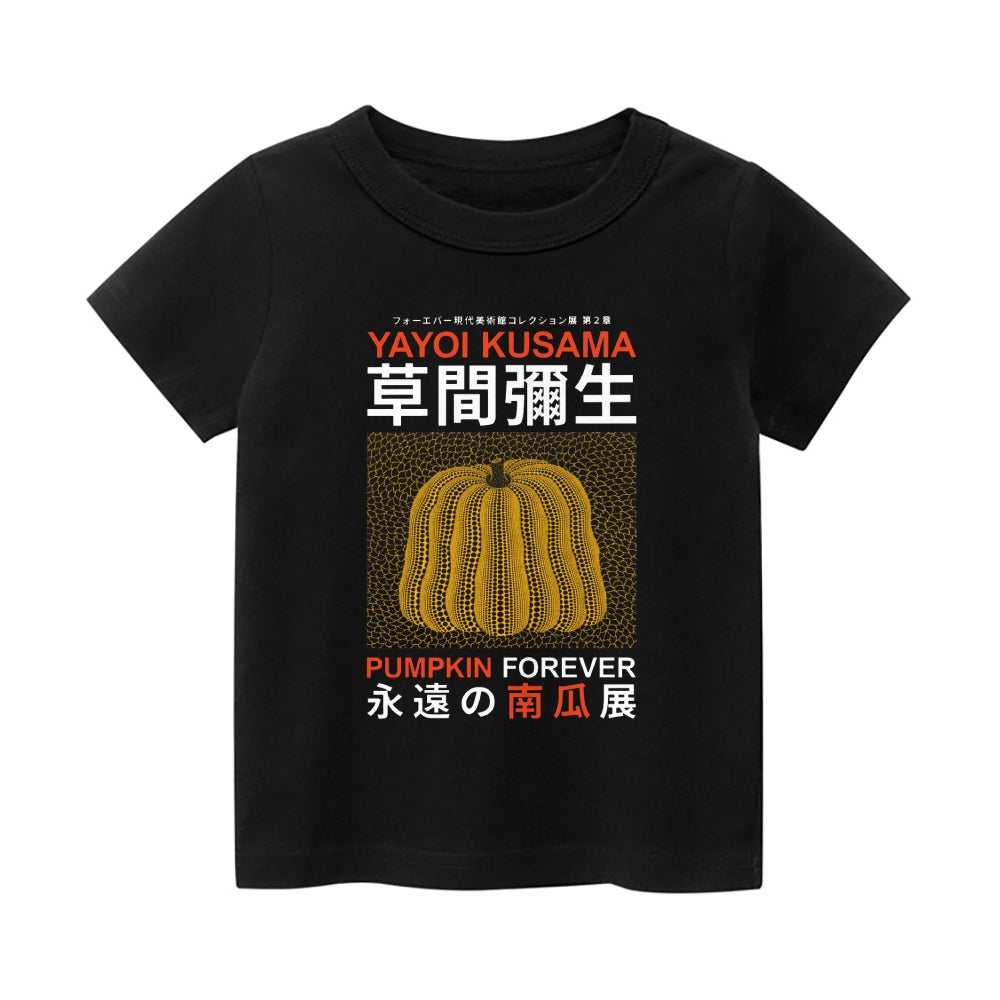Yayoi Kusama Pumpkin Vintage Kids Cotton T-shirt