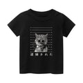 Cat Vintage Kids Cotton T-shirt