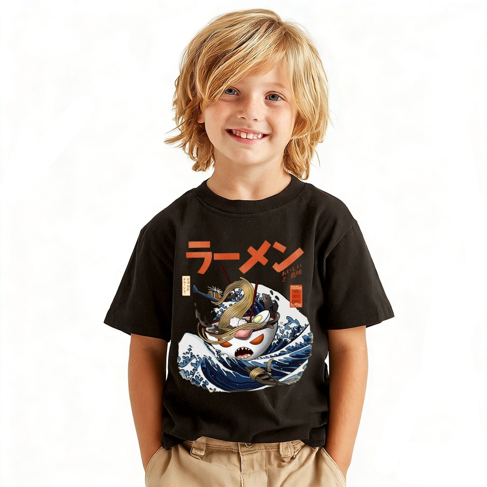 Ramen Vintage Kids Cotton T-shirt