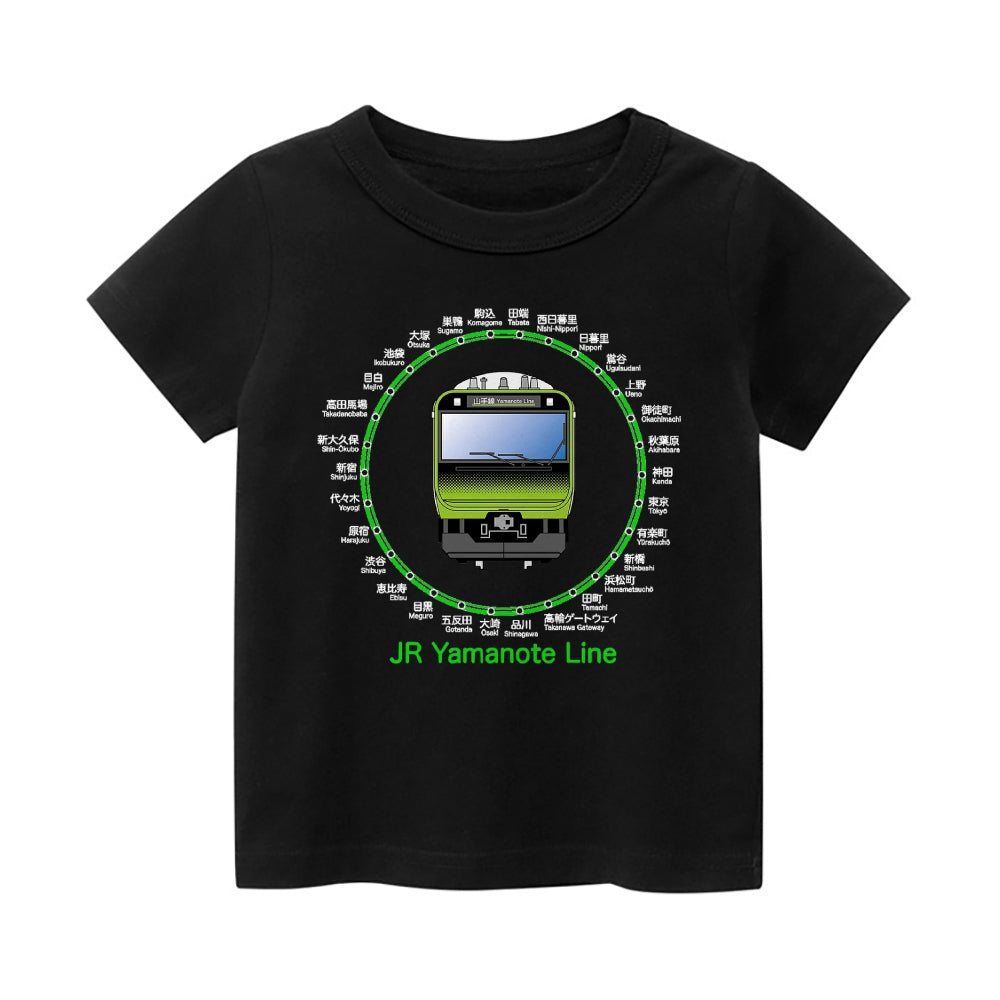 Yamanote Line Vintage Kids Cotton T-shirt