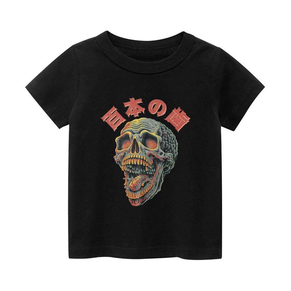 Skull Vintage Kids Cotton T-shirt