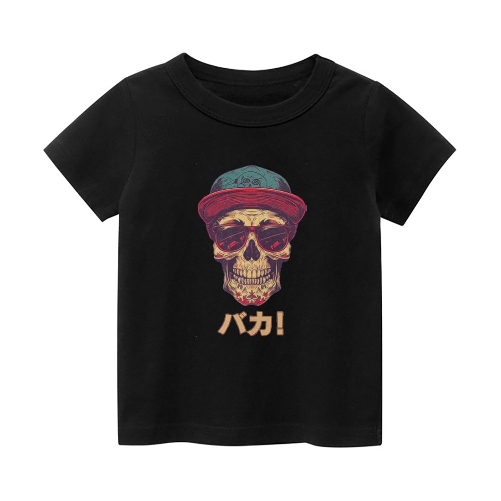 Skull Vintage Kids Cotton T-shirt