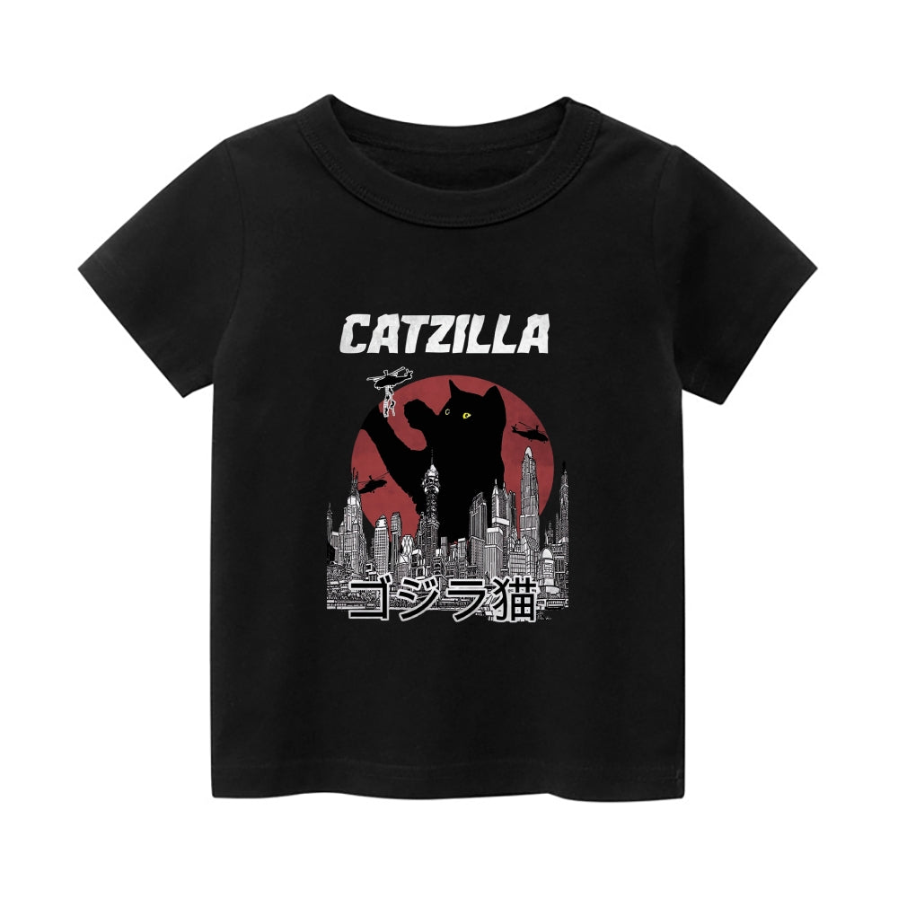 Catzilla Vintage Kids Cotton T-shirt