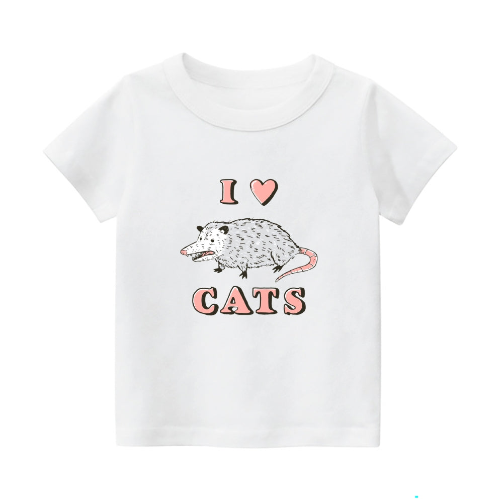 Cats Vintage Kids Cotton T-shirt