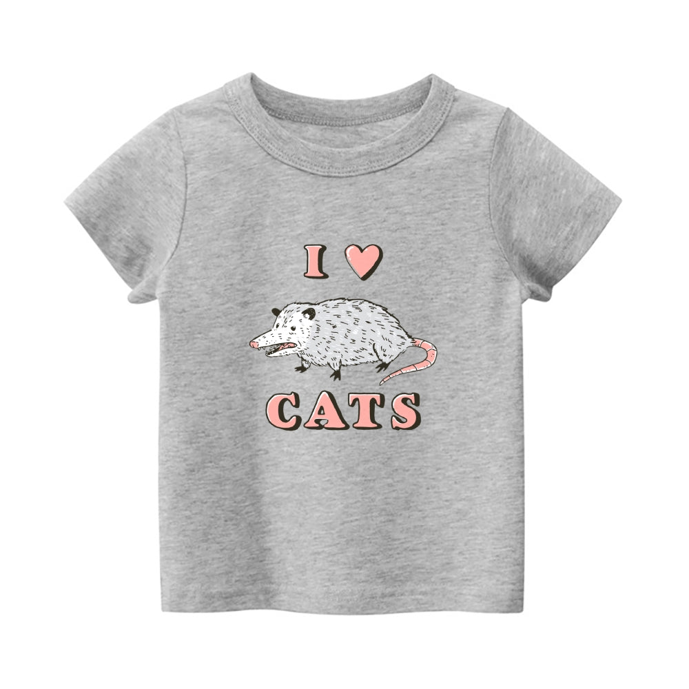 Cats Vintage Kids Cotton T-shirt