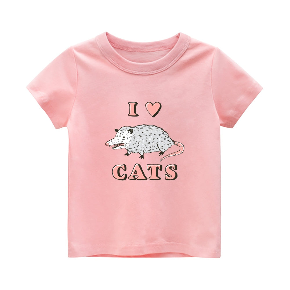 Cats Vintage Kids Cotton T-shirt